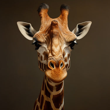 Canvas of Giraffe Head